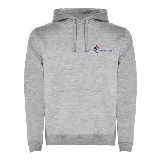 Sweat capuche GRIS Logo FFN Griffe