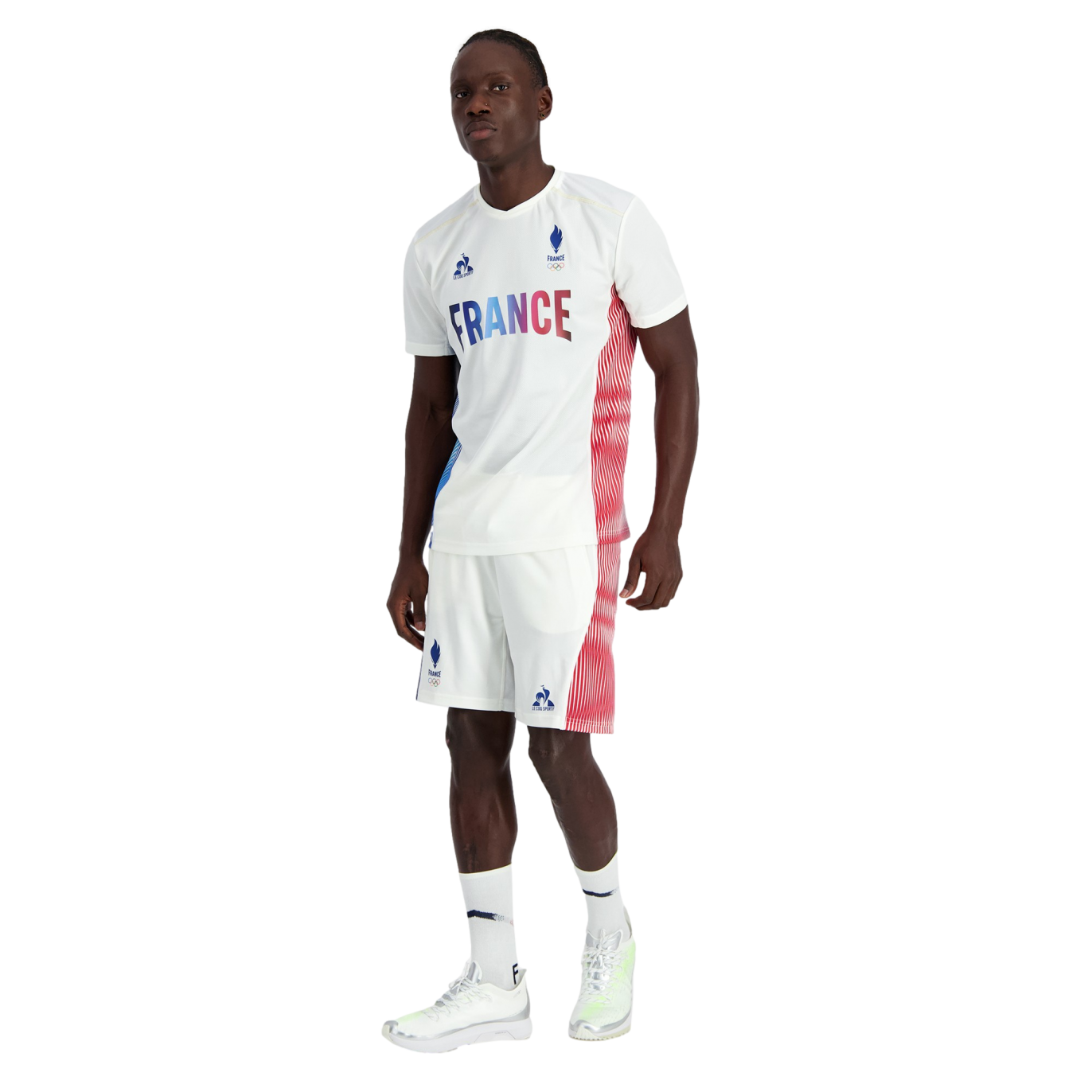 Short d'Entraînement Blanc Officiel JO 2024