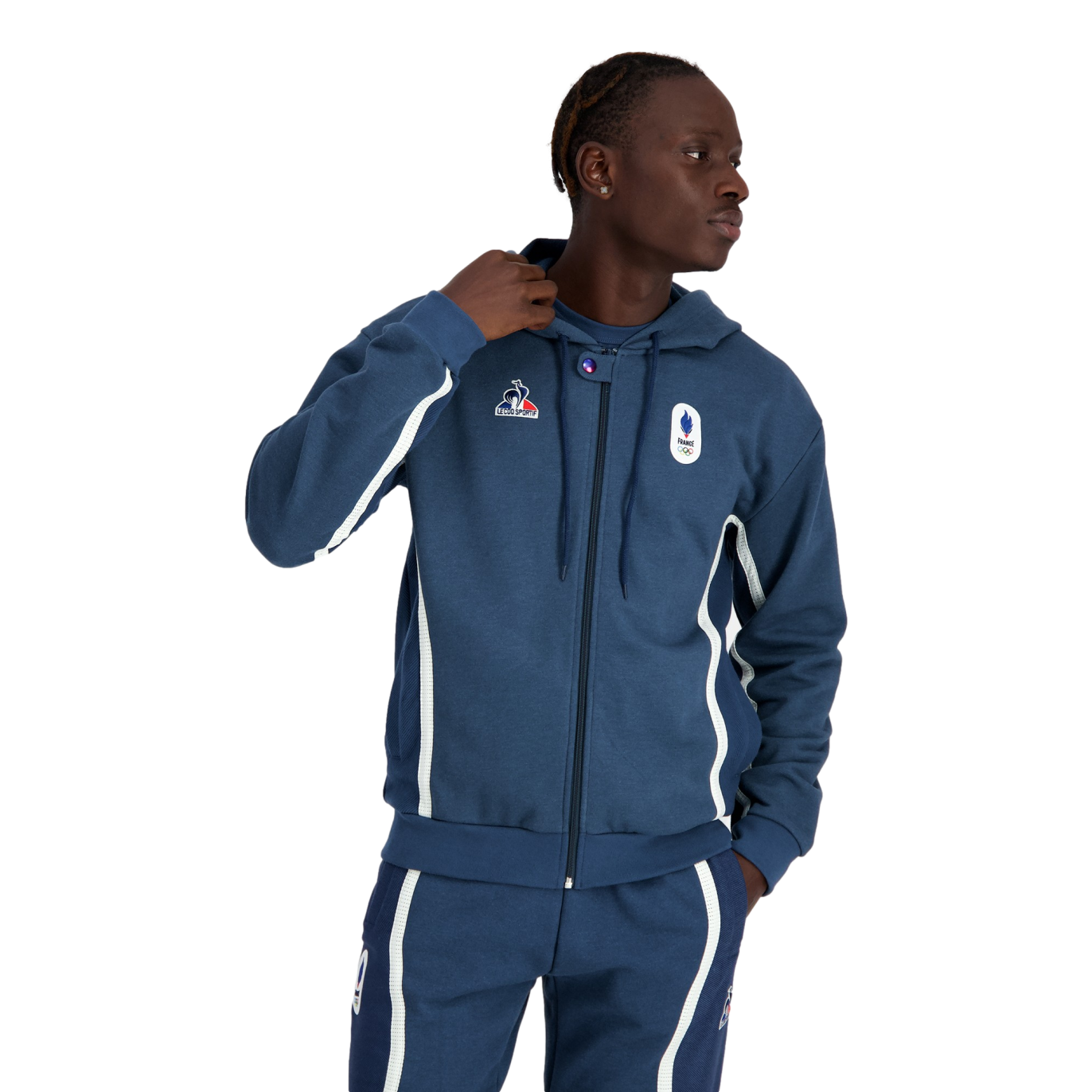 Sweat Zippe à Capuche Officiel JO 2024
