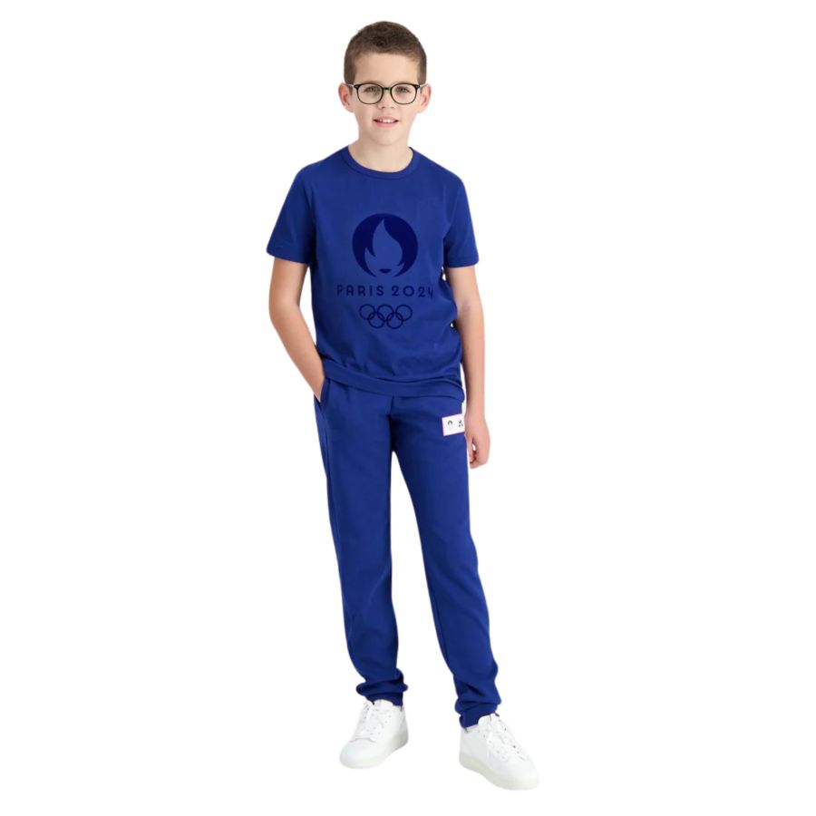 T-shirt Enfant bleu Officiel JO 2024