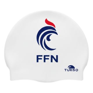 Bonnet Natation Silicone TURBO BLANC