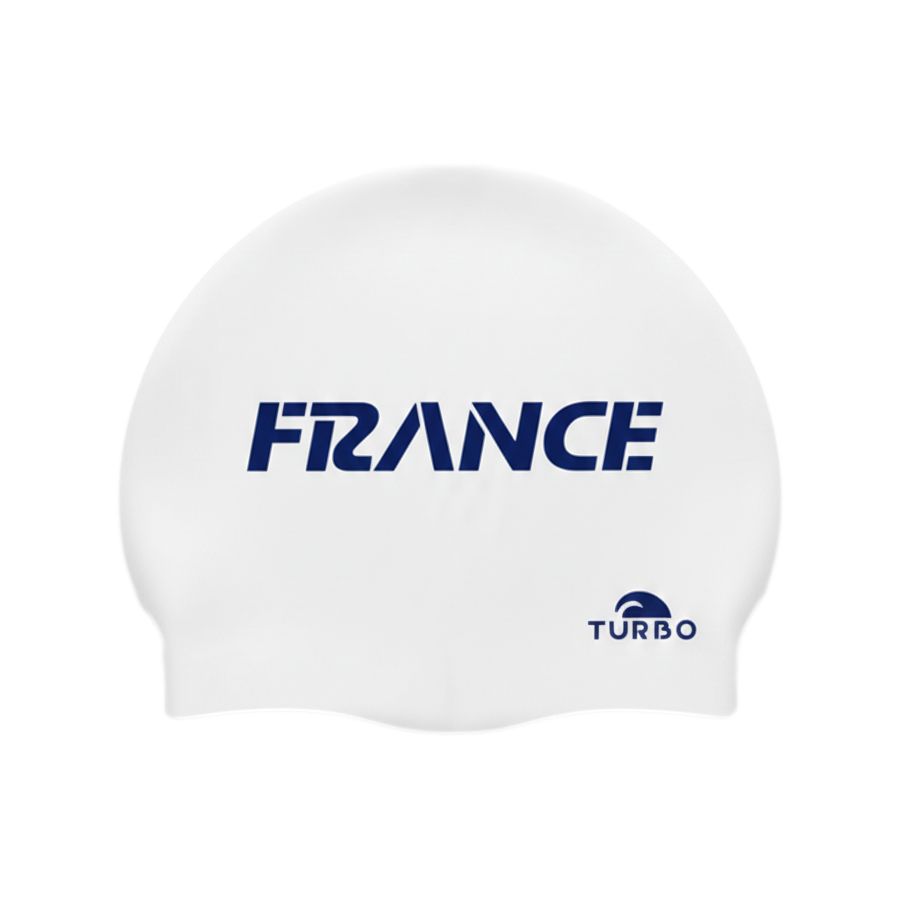 Bonnet Natation Silicone TURBO BLANC