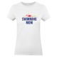Tee shirt Blanc Femme Swimming Mom