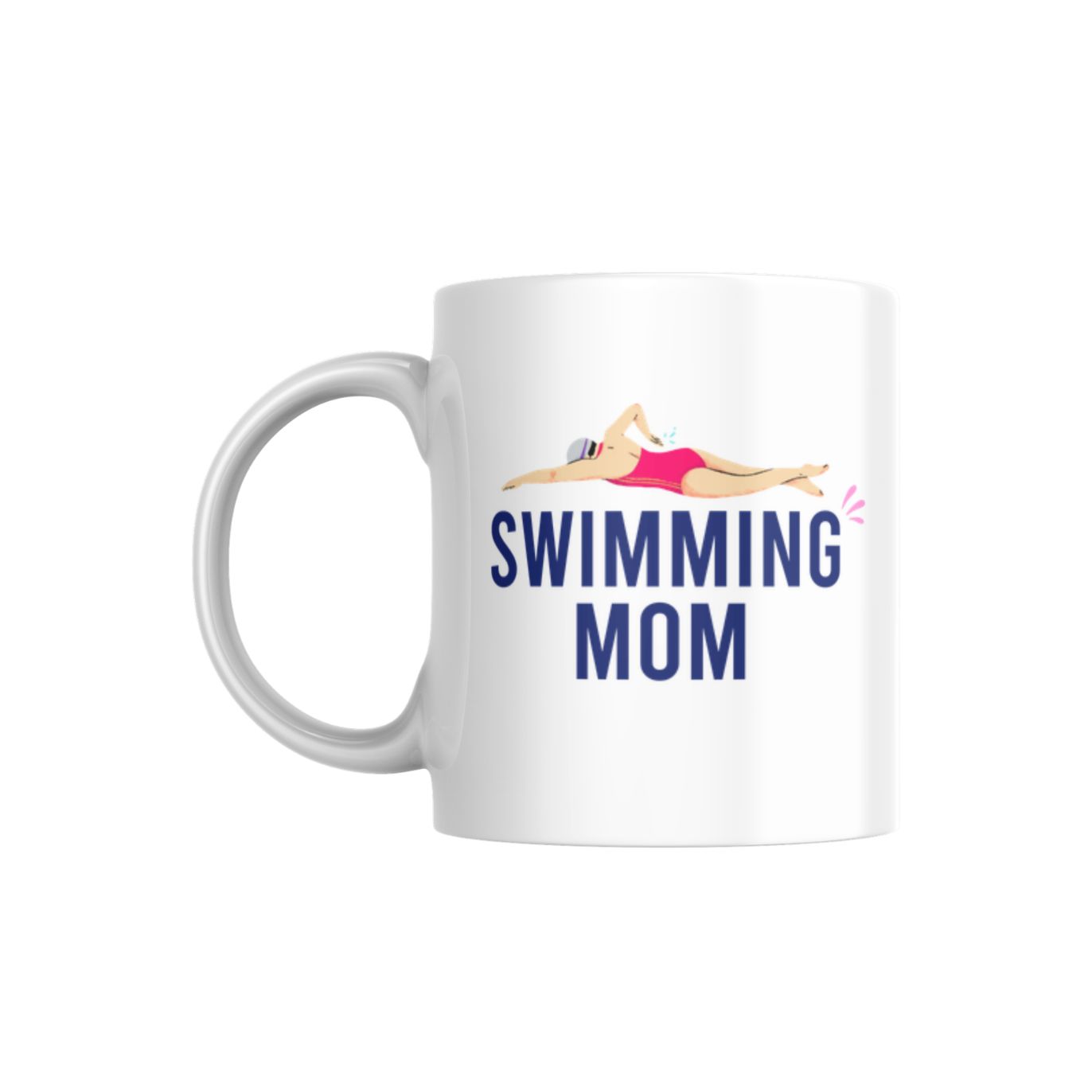 Mug Blanc Swimming Mom