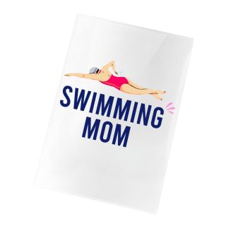Magnet Blanc Swimming Mom
