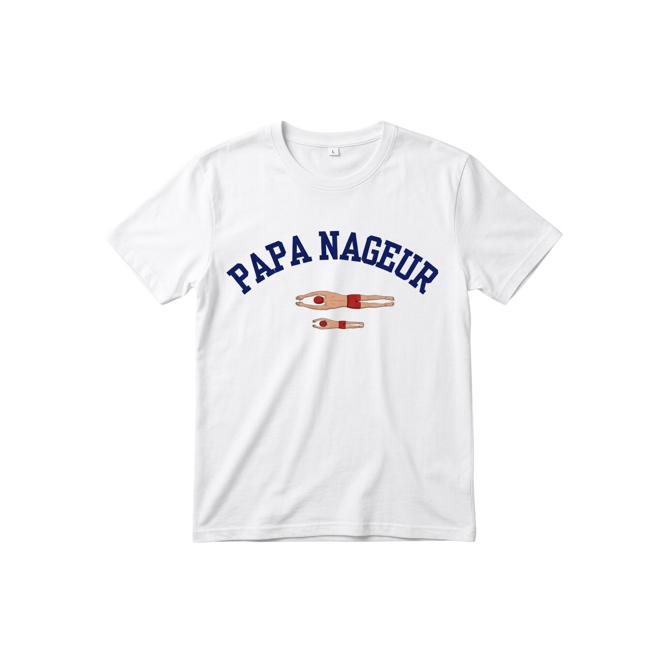 T-shirt Papa nageur