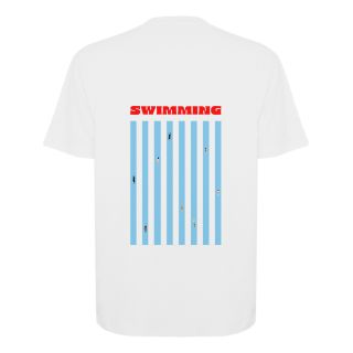 Tee shirt BLANC Oversized SWIMMING