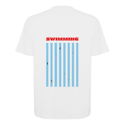 Tee shirt BLANC Oversized SWIMMING