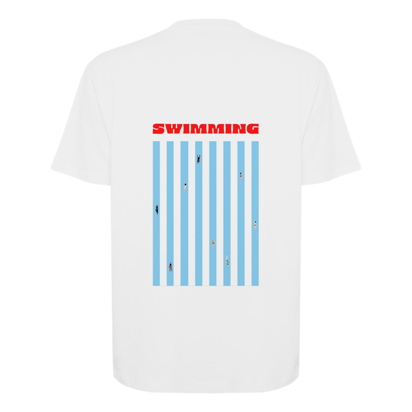 Tee shirt BLANC Oversized SWIMMING