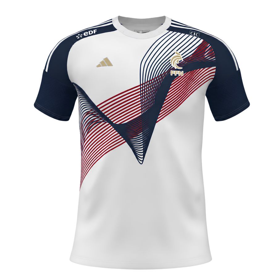 Maillot officiel FFN x Maxime Grousset – Équipe de France Natation