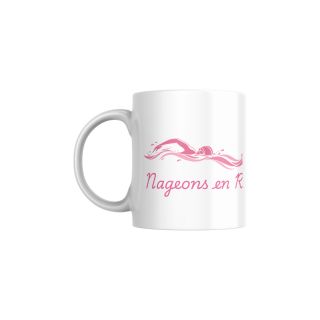 Mug Blanc Nageons en Rose