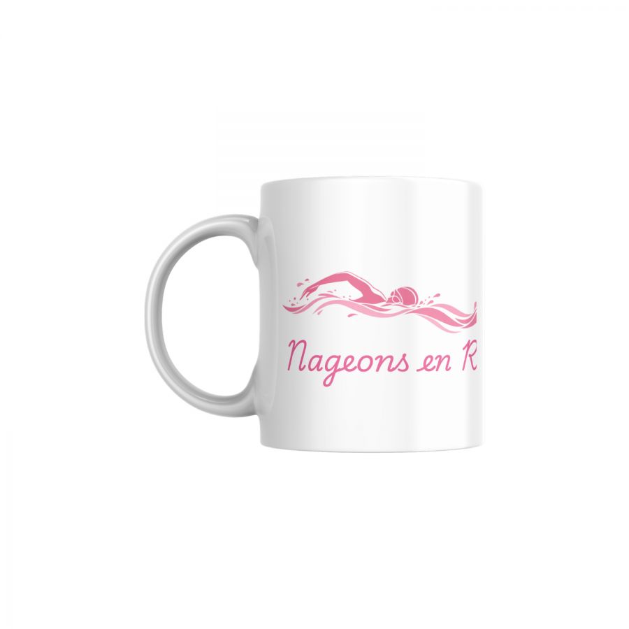 Mug Blanc Nageons en Rose
