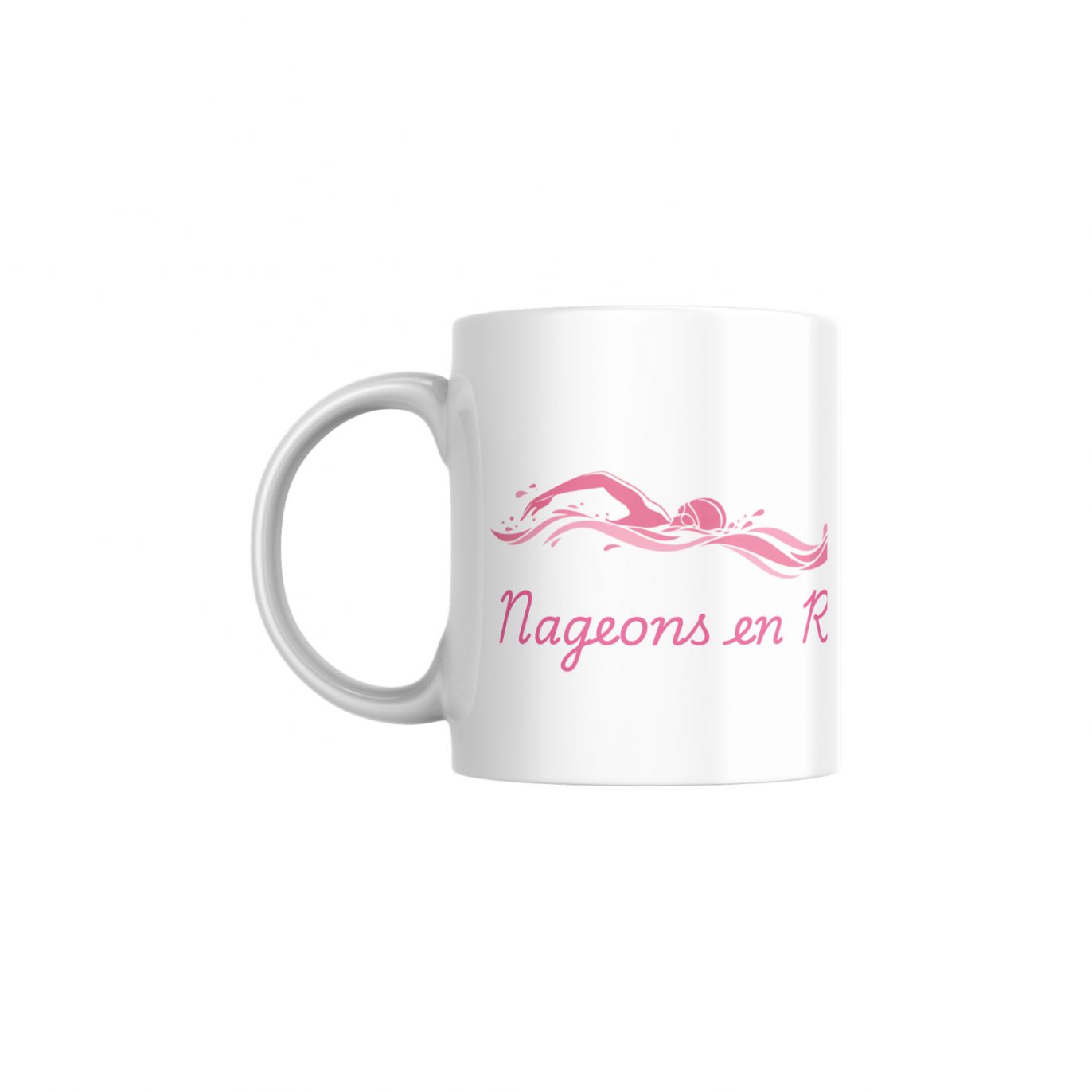 Mug Blanc Nageons en Rose